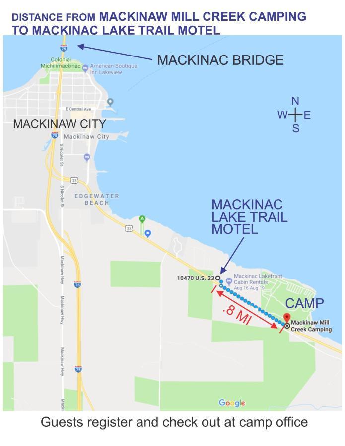 Mackinac Lake Trail Motel Mackinaw City Værelse billede